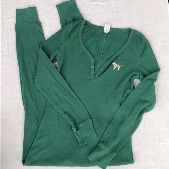 Victoria Secret pink onesie pajama - Picture 3 of 5